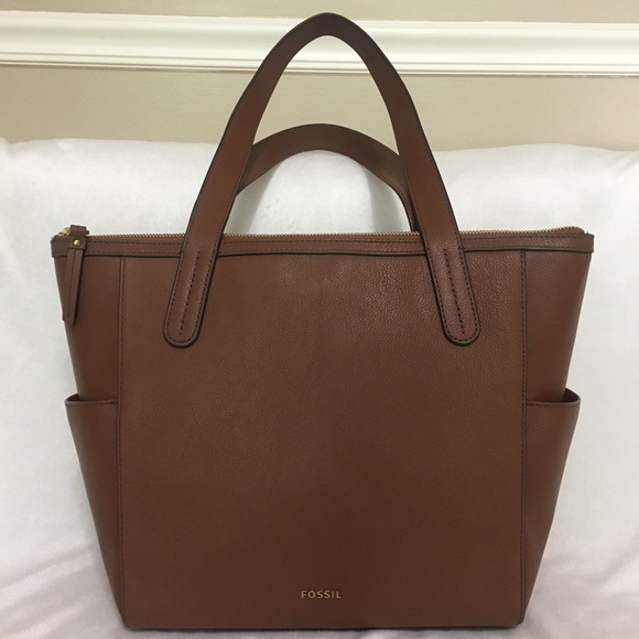 Fossil Handbags - NWT Fossil mini shopper medium brown